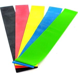 Sports Equipment Mini Band FT37 różne poziomy oporu w zestawie wielokolorowy 5 szt.