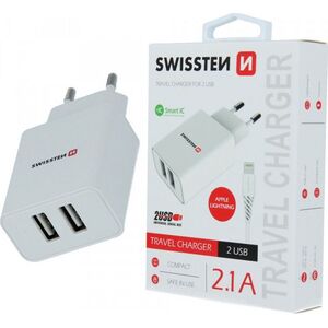 Ładowarka Swissten 2x USB-A 2.1 A (52451)