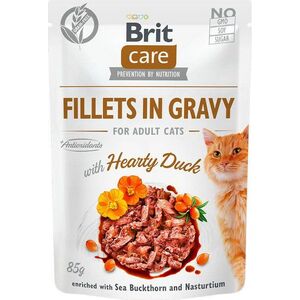 Brit Brit Care Cat Pouch Duck - filety z kaczki w sosie, mokra karma dla kota, saszetka 85g uniwersalny