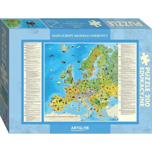Artglob Puzzle 200 - Europa Młodego Odkrywcy