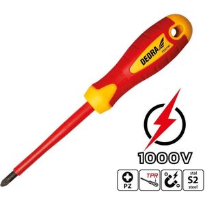 Dedra Wkrętak izolowany PZ1x80mm