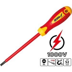 Dedra Wkrętak izolowany płaski 3x100mm