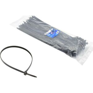 Geko Opaski zaciskowe nylonowe czarne 80x2.5mm UV 100szt. (1000)