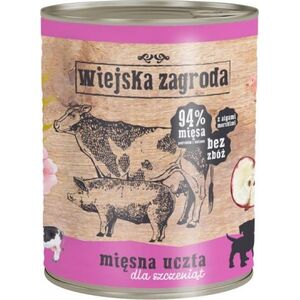 Wiejska Zagroda Wiejska Zagroda dla szczeniąt Mięsna uczta 800 g