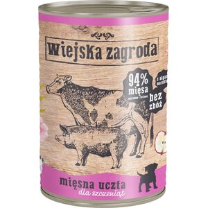 Wiejska Zagroda dla szczeniąt Mięsna uczta 400 g