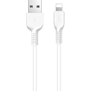Kabel USB Partner Tele.com USB-A - Lightning 1 m Biały (6957531061151)