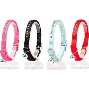 Duvo+ DUVO+ OBROŻA KOT Z CYRKONIĄ I DZWONKIEM 20-30cm / 10mm 11157
