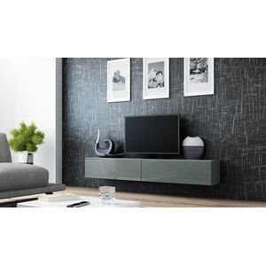 Cama Meble Szafka RTV VIGO '180' 30/180/40 szary/szary połysk