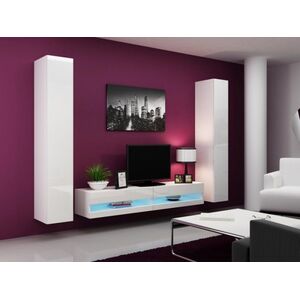 Cama Meble Szafka RTV VIGO NEW '180' 30/180/40 biały/biały poł