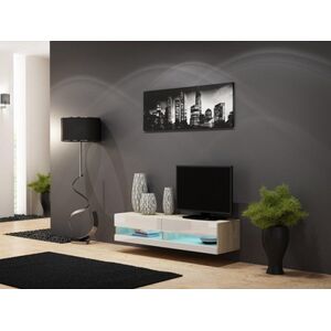 Cama Meble Szafka RTV VIGO NEW'140' 30/140/40 sonoma/biały poł