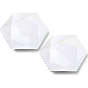 Affek Design RALPH WHITE Kpl.2 talerzy płaskie 32,5cmx 28.5cm x h3cm