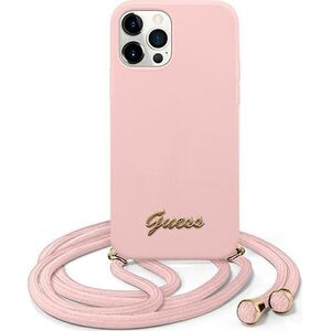 Guess Etui Guess GUHCP12LLSCLMGLP Apple iPhone 12 Pro Max różowy/pink hardcase Metal Logo Cord