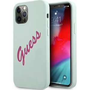 Guess Etui Guess GUHCP12LLSVSBF Apple iPhone 12 Pro Max niebieski fuksja/blue fuschia hardcase Silicone Vintage