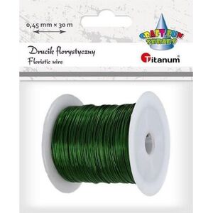 Titanum Drucik florystyczny 0,45mm x 30m zielony