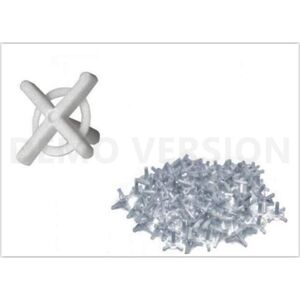 Mega KRZYŻYKI DYSTANSOWE Z UCHWYTEM DO GLAZURY 1.5MM 100SZT.MEGA 61381 MEGA