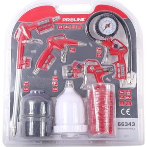 Pro-Line KOMPLET PISTOLETÓW PNEUMATYCZNYCH Z WĘŻEM 5 SZT, PROLINE, CE