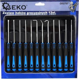 Geko ZESTAW HAKÓW PRECYZYJNYCH 12EL.(48) G02707 GEKO