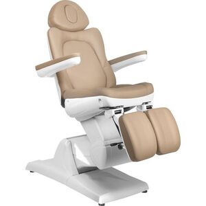 FOTEL KOSMETYCZNY ELEKTR. AZZURRO 870S PEDI 3 SILN. CAPPUCCINO