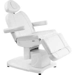 FOTEL KOSMETYCZNY ELEKTR. AZZURRO 708A 4 SILN. BIAŁY PODGRZEWANY
