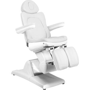 FOTEL KOSMETYCZNY ELEKTR. AZZURRO 870S PEDI 3 SILN. BIAŁY