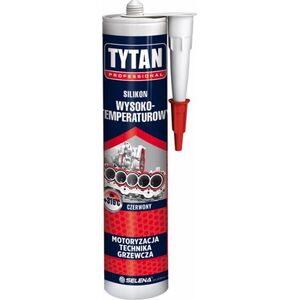 Tytan SILIKON WYSOKOTEMPERATUROWY 280ML CZERWONY