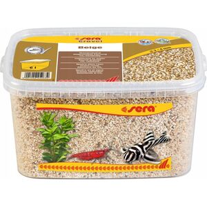 Sera Żwirek do akwarium Gravel Beige O 2 - 4 mm 6 l, beżowy
