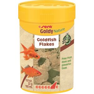 Sera Goldy Nature 100 ml, płatki -pokarm premium