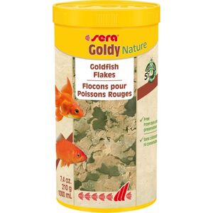 Sera Goldy Nature 10 l, płatki -pokarm premium