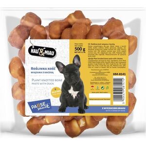 Hau&Miau Pausesnack przysmak dla psa, roślinna kość wiązana z kaczką 500g