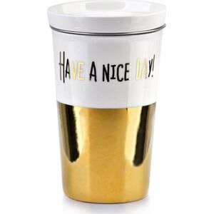 Affek Design Gold Chic puodelis su sieteliu, 410 ml () - 43339663