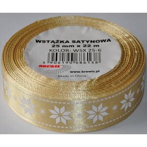 BREWIS Wstążka satynowa BREWIS Boże Narodzenie 25mm x 22m kolor 6 Brewis