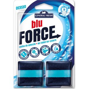 General Fresh GENERAL FRESH FORCE Blue Morska 2x 50g - kostka do spłuczki WC
