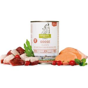 Isegrim Isegrim Adult Praire Goose - mokra karma dla dorosłych psów, gęś ze słodkimi ziemniakami, owocami dzikiej róży i ziołami, 400g