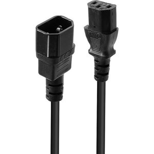 Kabel zasilający Lindy Lindy 30321 Przedłużacz zasilający IEC C14 - IEC C13 - 1m