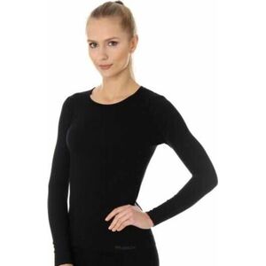 Brubeck LS00900A Koszulka damska z długim rękawem COMFORT COTTON czarny L