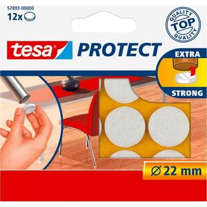 Tesa PODKŁADKI FILCOWE FI=22MM BIAŁE 12SZT. H5789300 TESA