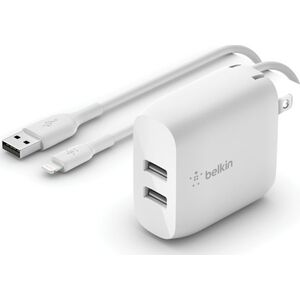 Ładowarka Belkin WCD001VF1MWH 2x USB-A 3 A (WCD001vf1MWH)