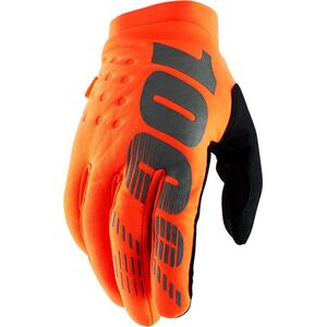 100% Rękawiczki 100% BRISKER Glove fluo orange black roz. S (długość dłoni 181-187 mm) (NEW)
