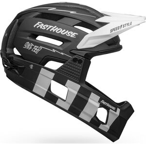 Bell Kask full face BELL SUPER AIR R MIPS SPHERICAL matte black white fasthouse roz. M (55-59 cm) (NEW)