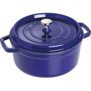 STAUB Garnek STAUB żeliwny okrągły 3.8 ltr niebieski