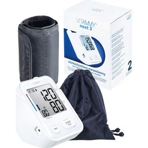 Ciśnieniomierz Vitammy VITAMMY NEXT 3 Ciśnieniomierz naramienny z mankietem 22-40cm z innowacyjnym stojakiem, funkcją głosową i praktycznym zasilaniem przez USB