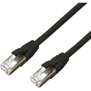 MicroConnect CAT6A S/FTP 1m Black LSZH