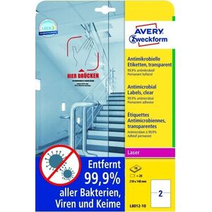 AVERY Etykieta L8012 210x148 (L8012-10)
