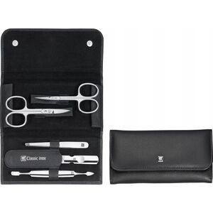 Zwilling Zwilling CLASSIC INOX black Push Button Leather Case, 5 pcs.