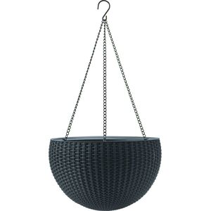 Keter KETER DONICZKA WISZĄCA RATTAN GRAFIT HANGING 35 CM