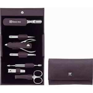 Zwilling Zwilling CLASSIC INOX Neat's leather case, purple, 7pc