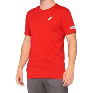 100% T-shirt 100% TILLER krótki rękaw red roz. L (NEW)