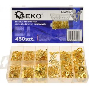 Geko ZESTAW KONEKTORÓW SAMOCHODOWYCH KABLOWYCH 450SZT.(20) G02827 GEKO