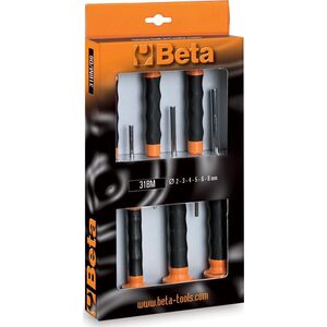 Beta Tools KPL.6 WYBIJAKÓW CYLINDR. Z RĘKOJEŚCIĄ 31BM/D6 BETA UTENSILI S.P.A.