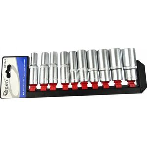Zestaw narzędzi Geko KPL. NASADEK 1/2" DŁUGICH 10EL.10-24MM(5/10) G13545 GEKO